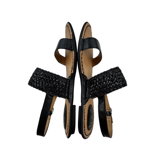Born Concepts Vegan Leather Braided Double Strap Comfort Sandals Women's Size 8 - Picture 4 of 9